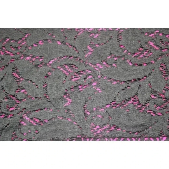 Catherine's Purple and Black Tunic-3/4 Sleeves-Size 2X-Lace-Herringbone - Picture 11 of 11